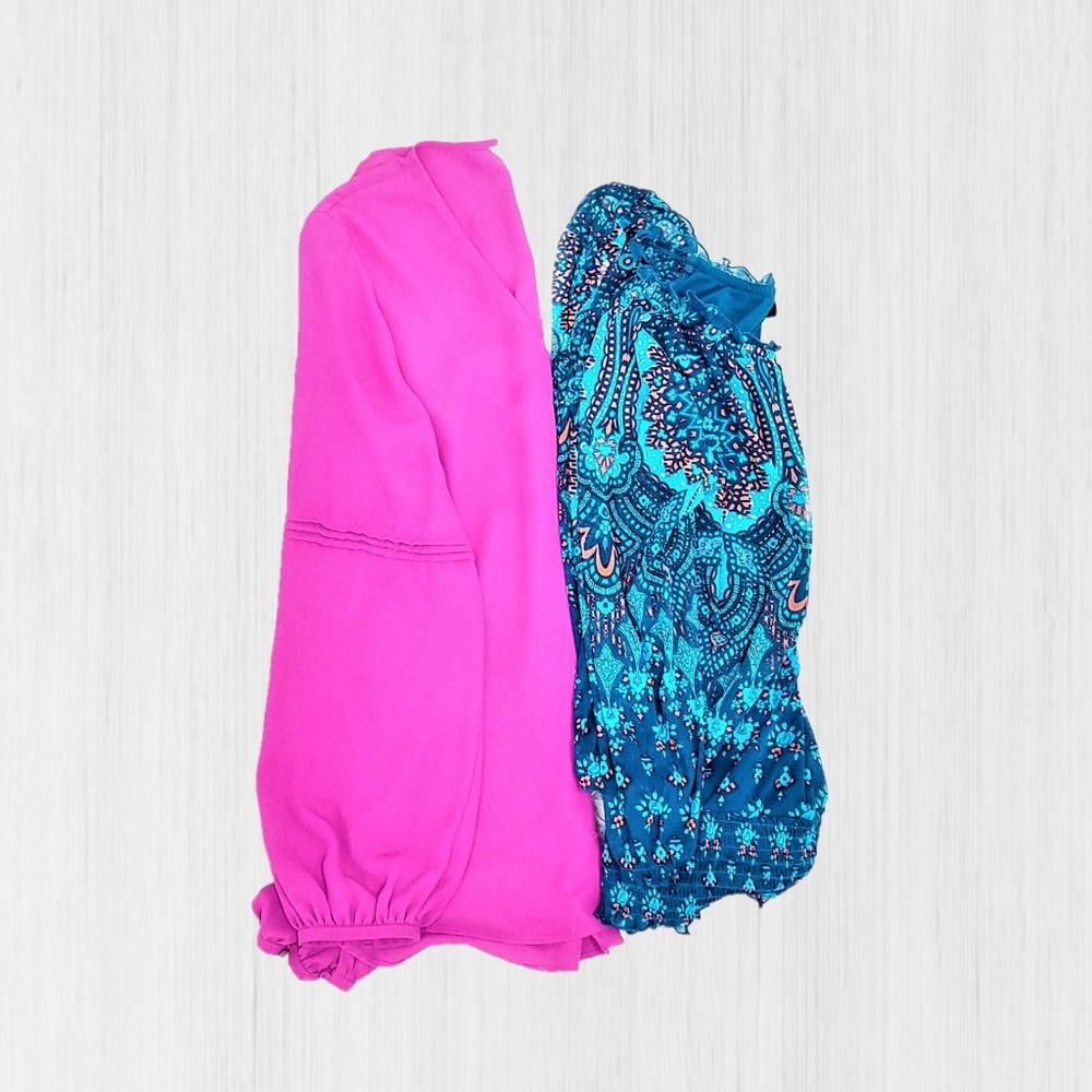 Two Size Large Long Sleeve Blouses